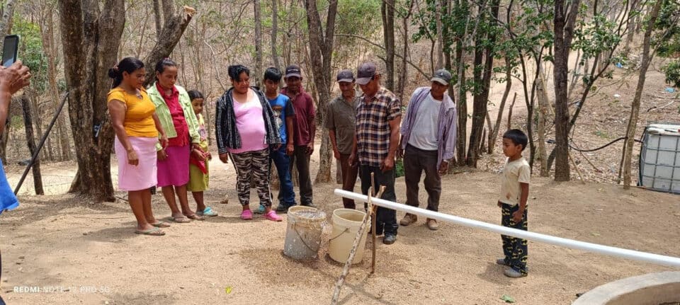 un pozo de agua en Nicaragua