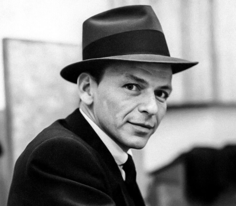 Frank Sinatra in Capitol Studios, circa October 1957, during the recording of Come Fly with Me.